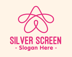 Loop - Pink Star Loop logo design