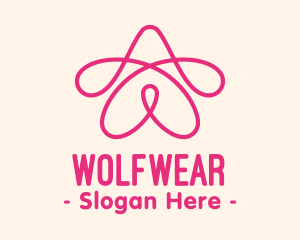 Pink Star Loop logo design
