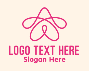 Pink Star Loop Logo