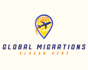 Global Airplane Travel logo design