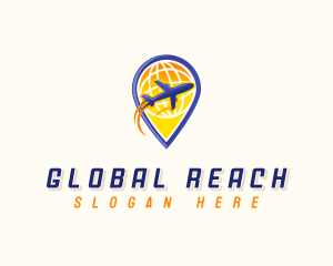 Global Airplane Travel logo design