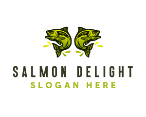 Salmon - Salmon Fishing Sports logo design