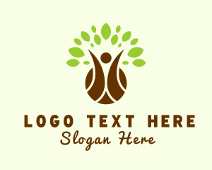 Yoga - Human Tree Conservation logo design