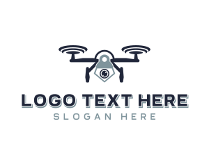 Quadrotor - Drone Photography Videography logo design