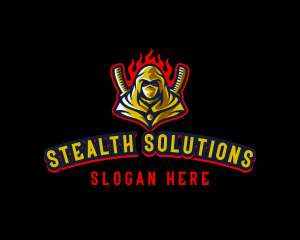 Stealth - Samurai Ninja Gaming logo design