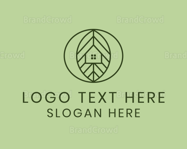 Environmental Leaf House Logo