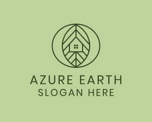 Environmental Leaf House logo design