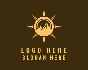 Sunshine - Sun Mountain Camping logo design