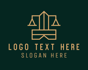 Judicial Court House  logo design