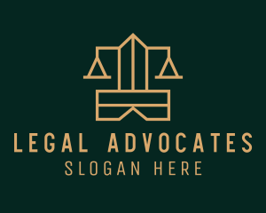 Judicial Court House  logo design