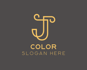 Skincare - Elegant Luxury Letter J logo design