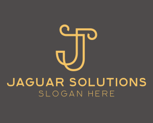 Elegant Luxury Letter J logo design