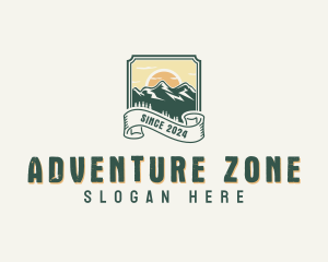 Adventure Mountain Peak logo design