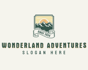 Adventure Mountain Peak logo design