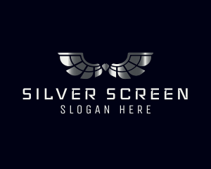 Luxury Silver Wings logo design