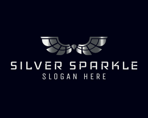 Silver - Luxury Silver Wings logo design