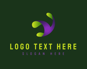 Colorful - Tech Folded Letter Y logo design