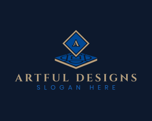 Tile Geometric Flooring logo design