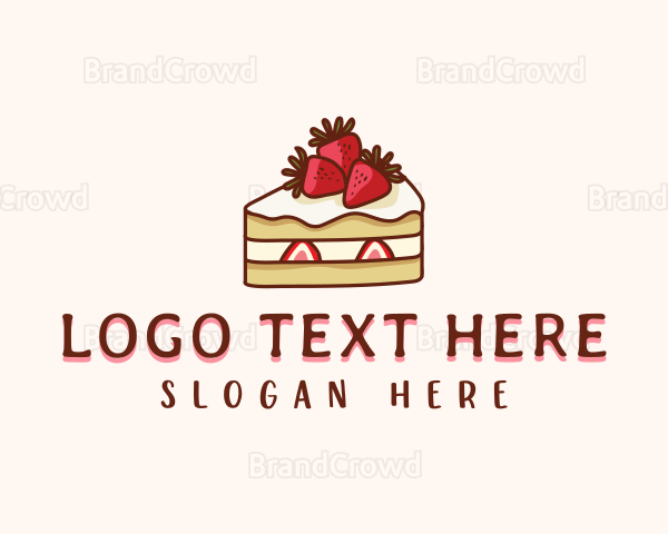 Strawberry Shortcake Cake Logo