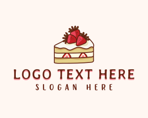 Sweets - Strawberry Shortcake Cake logo design