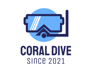 Snorkeling - Scuba Diving Mask logo design