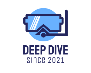 Dive - Scuba Diving Mask logo design