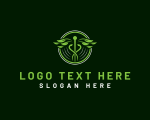Nurse - Caduceus Leaf Healthcare logo design