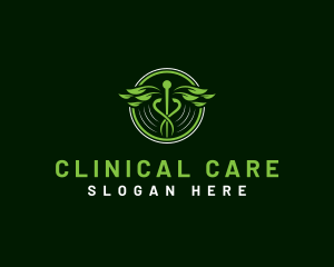 Clinical - Caduceus Leaf Healthcare logo design