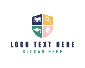 Light Bulb - Kindergarten Learning Education logo design