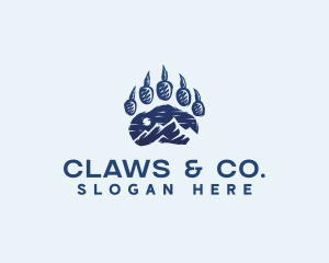 Mountain Bear Paw logo design