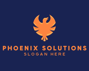 Hawk Bird Flying logo design