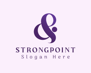 Symbol - Elegant Purple Ampersand logo design