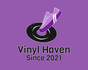 Vinyl - Vinyl Record Sneakers logo design