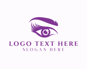 Eyelash Eyebrow Makeup Logo