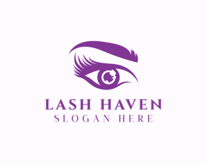 Eyelash Eyebrow Makeup logo design