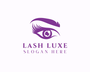 Eyelash Eyebrow Makeup logo design