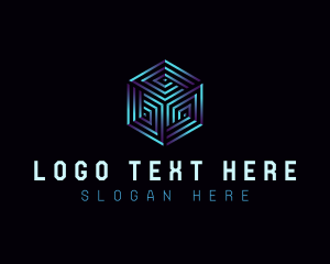 Cyber - Cyber Tech Hexagon logo design