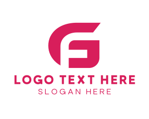 Finance - Cyber Tech Company Letter GF logo design