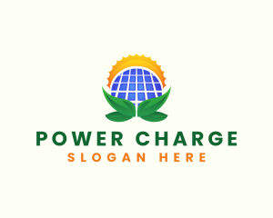 Solar Panel Power logo design