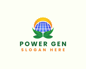 Generator - Solar Panel Power logo design