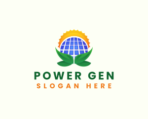 Solar Panel Power logo design