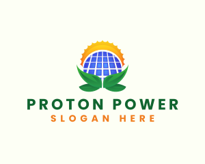 Solar Panel Power logo design