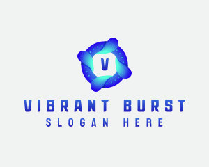 Burst - Artificial Intelligence Technology logo design