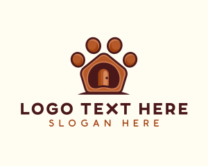 Paw - Pet Paw Kennel logo design