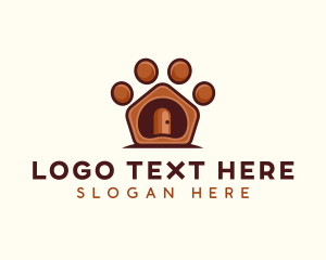 Shelter - Pet Paw Kennel logo design