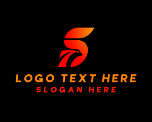 Flight - Eagle Pilot Letter S logo design