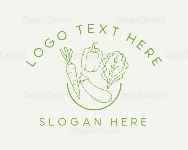 Healthy Food Vegetables Logo