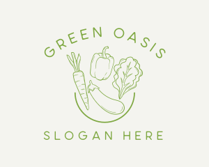 Healthy Food Vegetables logo design