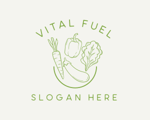 Nourishment - Healthy Food Vegetables logo design