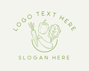 Healthy Food Vegetables Logo